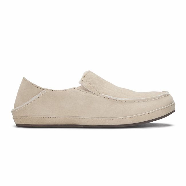 Zapatos Olukai Nohea Slipper - Pantuflas Mujer Beige 20582-137